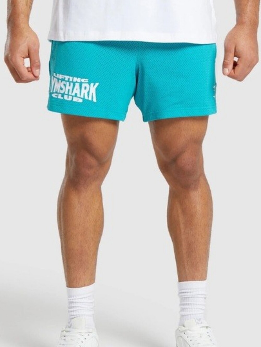 Gymshark Mesh Teal Shorts With Pockets